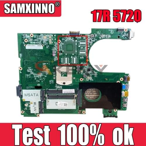 Original Laptop motherboard For DELL Inspiron 17R 5720 N7720 SLJ8C Mainboard CN-0F9C71 0F9C71 DA0R09MB6H1