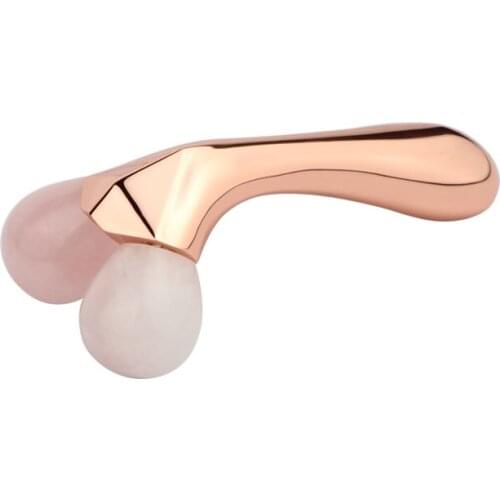 Handheld 100% natrual jade quartz face massager product hot selling anti aging massage 3d Roller for face