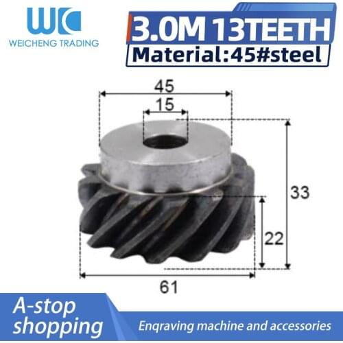Helical gear 3 M 13 teeth Inner diameter 15mm High Precision tooth Helical Gears