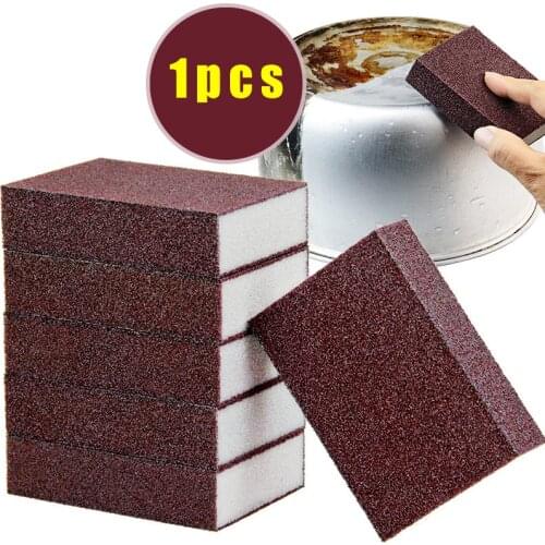 Magic Sponge Eraser Rust Remover Brush Dish Pot Cleaning Brush Sponge Emery Descaling Clean Rub Pot Kitchen Tools Gadgets