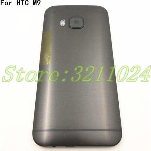 High quality Black/Gold/Silver Rear housing For HTC one M9 back cover battery case door with buttons