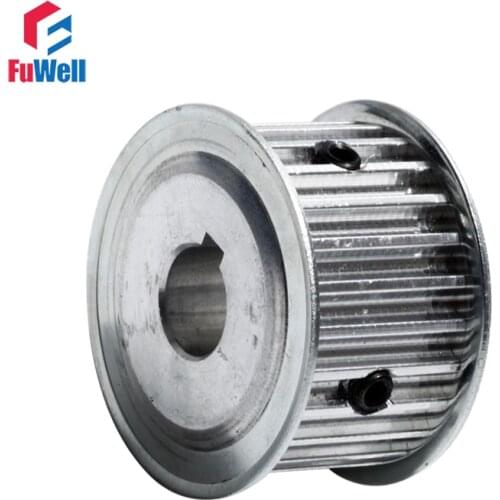 HTD 5M Timing Pulley 24T 10/12/12.7/14/17/20mm Bore Gear Belt Pulley With Keyway 21mm Belt Width 24Teeth Synchronous Pulley