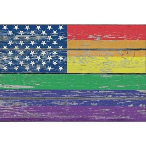 1 Panel poster HD printed painting Retro American flag canvas print art home decor wall art pictures for living room Framed