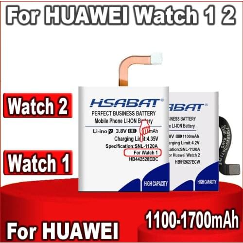 1100mAh-1400mAh HB512627ECW HB442528EBC Battery for HUAWEI watch 2 1 watch1 LEO-B09 Watch2 Pro 4G EO-DLXXU Porsche Design