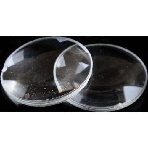 2PCS Dia 25mm BiConvex Ultra Clear Lens For Google Cardboard Virtual Reality 3D VR Glasses Magnifying lens focal length 45mm
