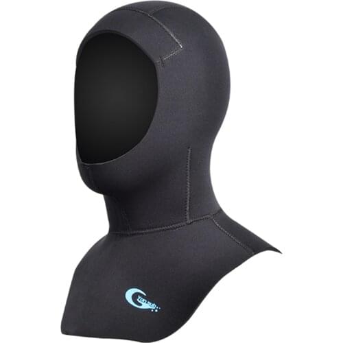 3MM/5MM Diving Hood With Shoulder for Winter Keep Warm Hat Caps Neoprene Scuba Spearfishing Snorkeling Equipment Wetsuit Hood