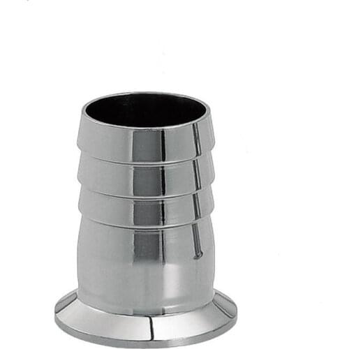 32MM 1-1/4" Stainless Steel SS304 Sanitary Hose Barb Pipe Fitting Tri Clamp Type 50.5MM Ferrule