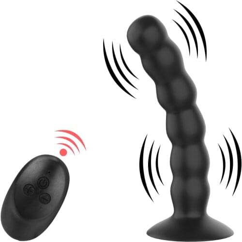 Butt Plug 10 Modes Vibrator Anal Beads Sex Toys for Women Men Wireless Remote Control Vagina Prostate Massage Strong Suction Cup