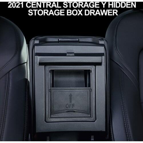 Car Center Storage Box For Tesla Model 3 2021 Y Auto Center Console Organizer Hidden Holder Case For Tesla Car Products