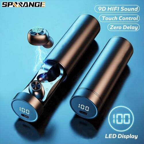 B9 TWS Bluetooth Earphones Wireless Headphones With Microphone Sports Waterproof Touch Control Wireless Headsets Earbuds Phone