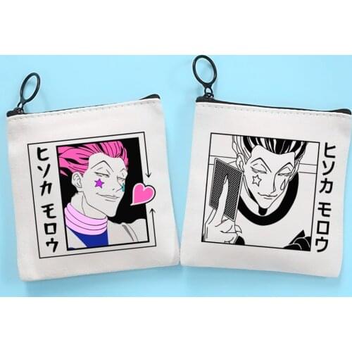 Hunter X Hunter Hisoka Morow Canvas Coin Purse Coin Purse Collection Canvas Bag Small Wallet Zipper Key Bag Hand Gift