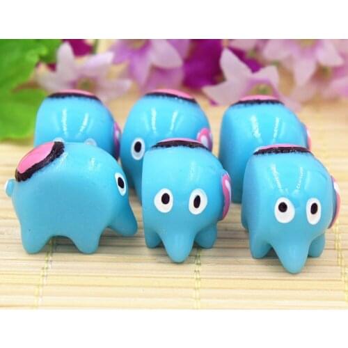 30pcs/lot flat back resin cabochons accessories DIY resin elephant kawaii resin anmials 22*18mm