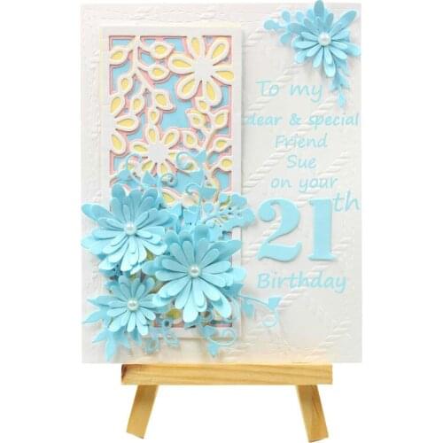 KSCRAFT Layering Flower Frame Metal Cutting Dies Stencils for DIY Scrapbooking/photo album Decorative Embossing DIY Paper Card