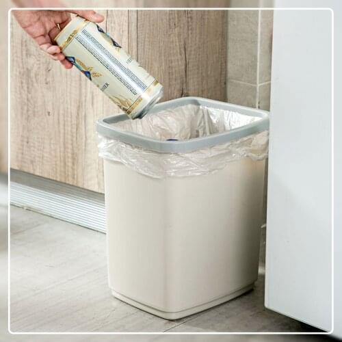 Kitchen Trash Can Waste Bins Garbage Storage Box Case Bathroom Lagre Garbage Can Dustbin Trash Bin