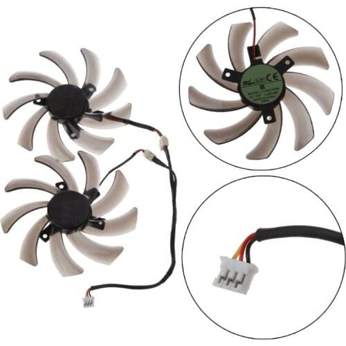 2Pcs 95MM T129215SM 3Pin Cooler Fan For Gigabyte 7850 Radon R9 270 GTX 670 650 660Ti 550 Graphics Card Cooling Fan