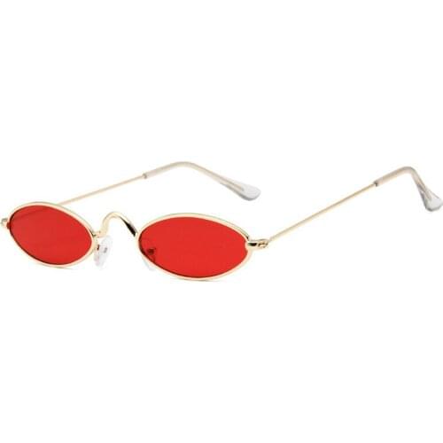 Hip Hop Small Oval Sunglasses Women Men Vintage Sun Glasses Female Retro Eyeglasses Lady Luxury Brand Eyewear UV400 Male
