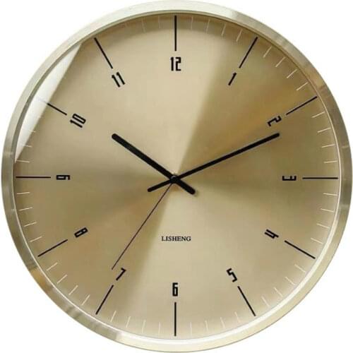 Nordic Metal Wall Clock Gold Modern Watch Home Living Room Large Luxury Clock Mechanism Secret Stash Relogio Gift Ideas FZ572