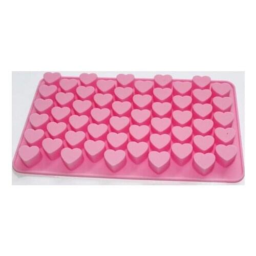 Mini Heart Silicone Mold for Soap Embeddables Chocolate Candy Cake Decoration
