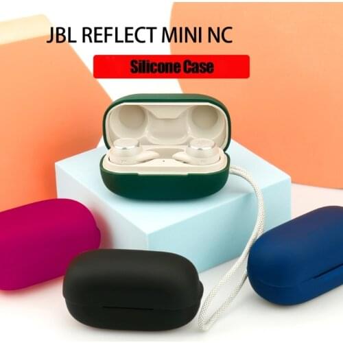 Washable Silicone Protective Cover Shell Anti-fall Earphone Case for-JBL REFLECT MINI NC Wireless Headphone Accessories