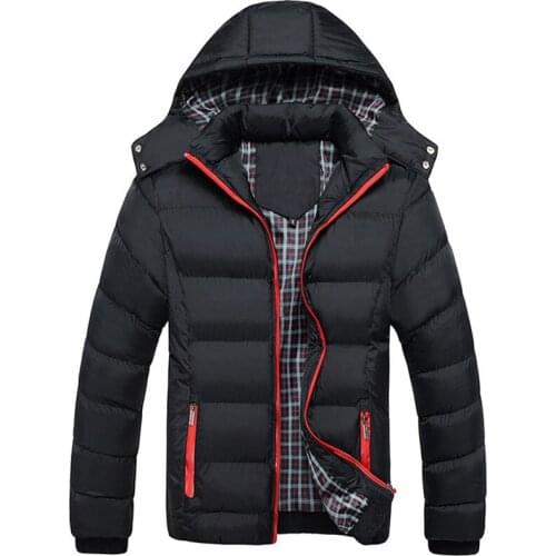Winter Jacket Men New Fashion Hooded Collar Warm Man Jacket and Coat Windproof Male Parkas coats M-5XL