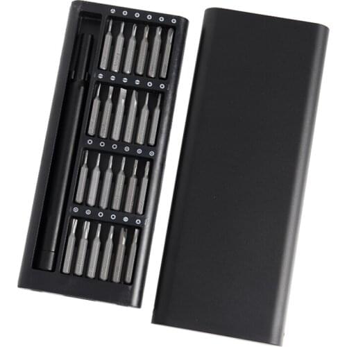 Screwdriver Kit 25 In 1 Precision Magnetic Bits DIY Dismountable Screw Driver Set Mini Tools Case For Smart Home PC Phone Repair