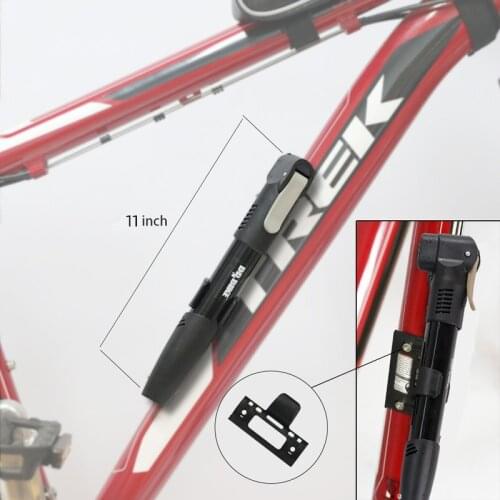 High Pressure Air Inflator Pump Portable Bicycle Pump Bike Hand Pump with Holder for Schrader and Presta Valve
