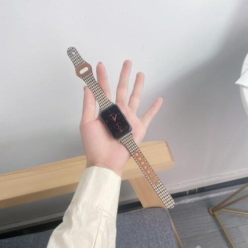 OEM Slimmer Leather Wristband for Huawei Watch Band FIT for Hua Wei Smart Watch fit Houndstooth Strap Replacement Correa