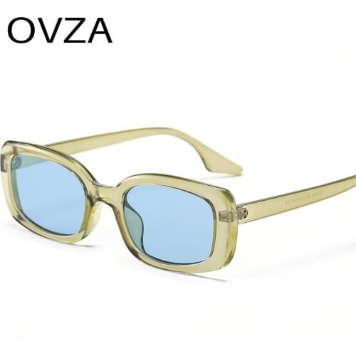 OVZA High Quality Anti-UV Mens Sunglasses Brand Designer Fashion Eyeglasses for Women Rectangle Frame S1070