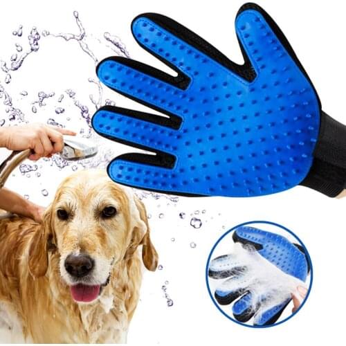 Pet Hair Glove Comb Pet Dog Cat Grooming Cleaning Glove Deshedding Hair remover Massage Brush Animal Supplies Cat Accessoies