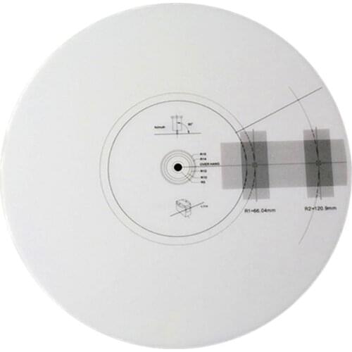 Nonslip LP Vinyl Record Pickup Angle Calibration Plate Distance Gauge Protractor Adjustment Ruler Tool Turntable Accessories
