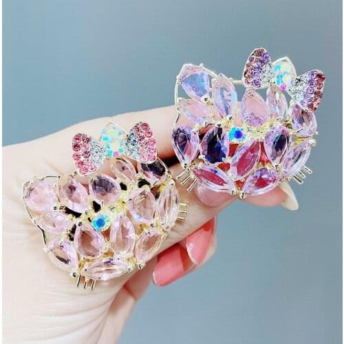 Colorful Geometric Crystal Hair Ties Cartoon Elastic Hair Bands Rubber Band Hair Accessories For Girls Gum for Hair
