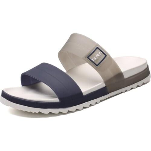 Sandals Men Summer Slippers Fashion Peep Toe Flip Flops Male Outdoor Non-slip Flat Beach Slides Size 45