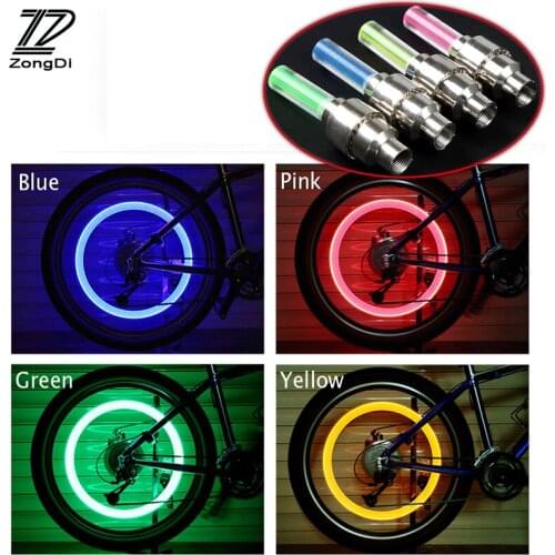 ZD Cool Car Motorcycle Tyres Valve Covers Light For VW Passat B5 B6 Polo Golf 4 5 Chevrolet Cruze Lada Granta Renault Megane 2 3