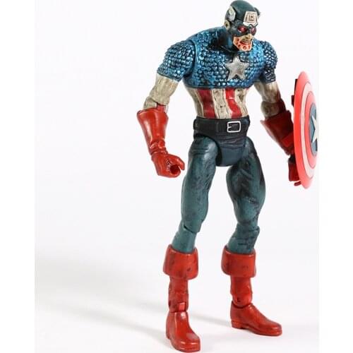 Zombie Captain America 7" Action Figure Marvel Toys Doll What If Zombies Super Hero