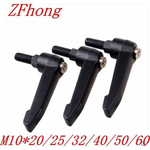2PCS/LOT M10*20/25/32/40/50/60 m10 Male Thread Adjustable Handle 8mm Thread Knob Clamping Handles