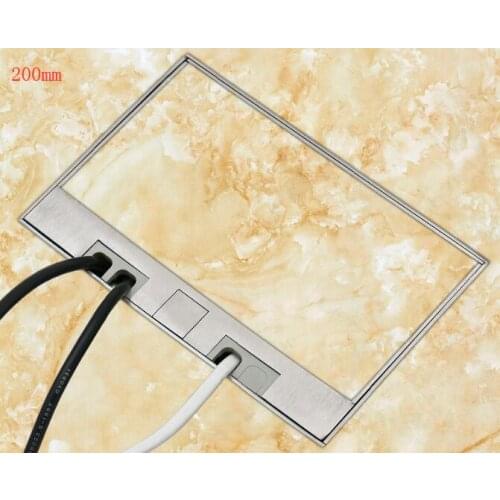 304 stainless steel embedded marble plug waterproof open five-hole network hidden socket engineering mall