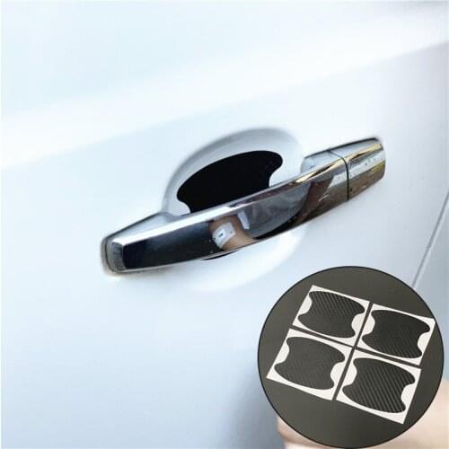 4pcs Car Door Handle Bowl Protector Sticker for Hyundai SantaFe Veracruz Mistra Tucson Veloster Rohens AZERA Avante IONIQ