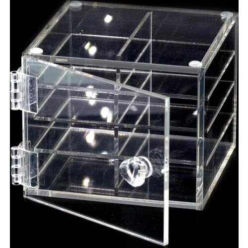 Acrylic Cosmetic Storage Makeup Organizer Eyelash Display Box Eyelashes Pallet Holder 5/8/10 Layers Grafting Eyelash Extension
