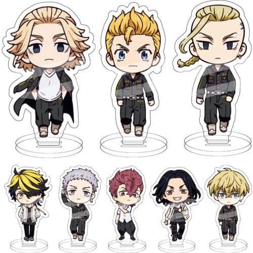 Anime Tokyo Revengers Figure Venti Character Model Show Acrylic Stand Ken Plate Desk Takemichi Hinata Garage Kit Fans Gift Hot
