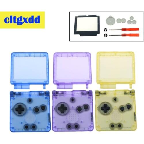 Cltgxdd For Nintendo Gameboy Advance SP Full Housing Shell Screen Lens conductive pad For GBA SP Game Console Cover Case