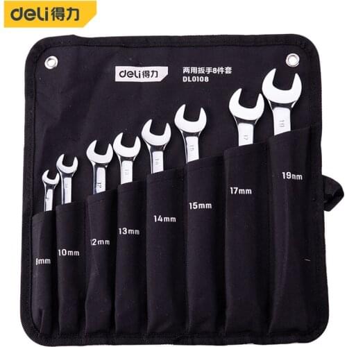 Deli Ratchet Spanner Combination Wrench Set Of Keys Ratchet Skate Tool Ring Wrench Ratchet Set Flexible Hand Repair Tools