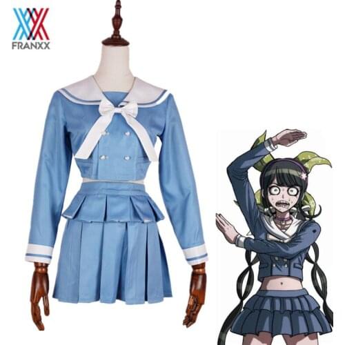 Game Danganronpa V3 Cosplay Costume Akamatsu kaede Chabashira Tenko Dangan Ronpa School Uniform Shirt Skirt Women Clothing