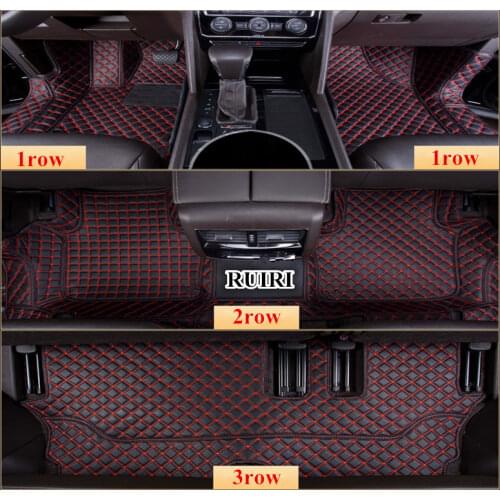 Good quality! Special car floor mats for Volkswagen Atlas 7 seats 2019 waterproof durable carpets for Atlas 2020,Free shipping