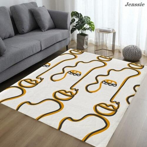 Creative Living Room Carpet Abstract Face Art Rug Bedroom Decoration Large carpet Home Hallway Floor Rug Bedroom Bedside Mat