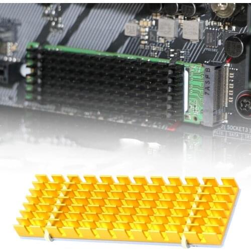 M.2-3 SSD Heat Sink Heatsink NGFF M.2 2280 SSD Hard Disk Aluminum Heat Sink Radiator Thermal Cooling Pad for Desktop PC