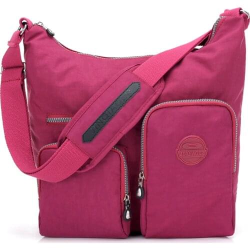 New Waterproof Women Messenger Bag Double Shoulder Bag Designer Handbags High Quality Nylon Female Crossbody Bag Bolsas Sac