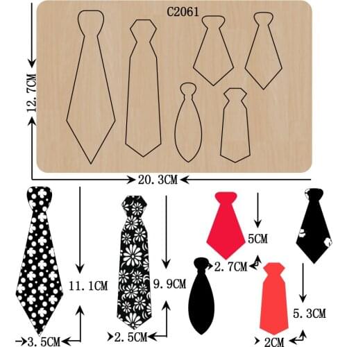 New tie Wooden die Scrapbooking C2061 Cutting Dies
