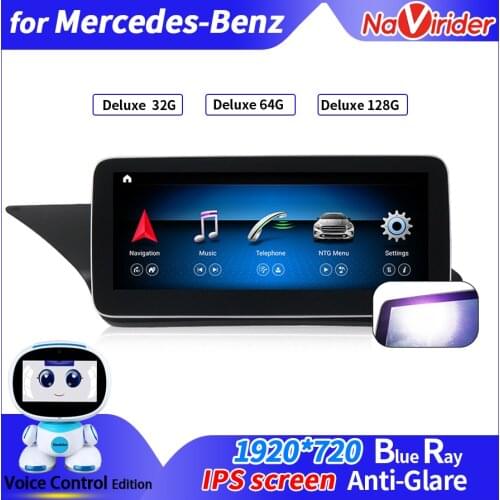 New Blue Anti-glare Screen For Mercedes Benz E Class W212 E200 E230 E260 E300 S212 4GB+64GB 4G LTE WIFI Car Multimedia Player