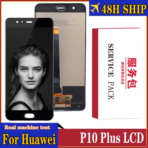 Original 5.5'' for Huawei P10 Plus LCD Display huawei VKY-L09 Single SIM Touch Digitizer Assembly With Frame Repair Parts