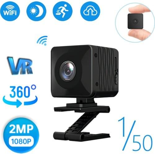 1080P 360 VR Panoramic Surveillance Camera Mini IP cameras wifi home security camera Real Time Baby Monitor Fisheye Len 500mAH